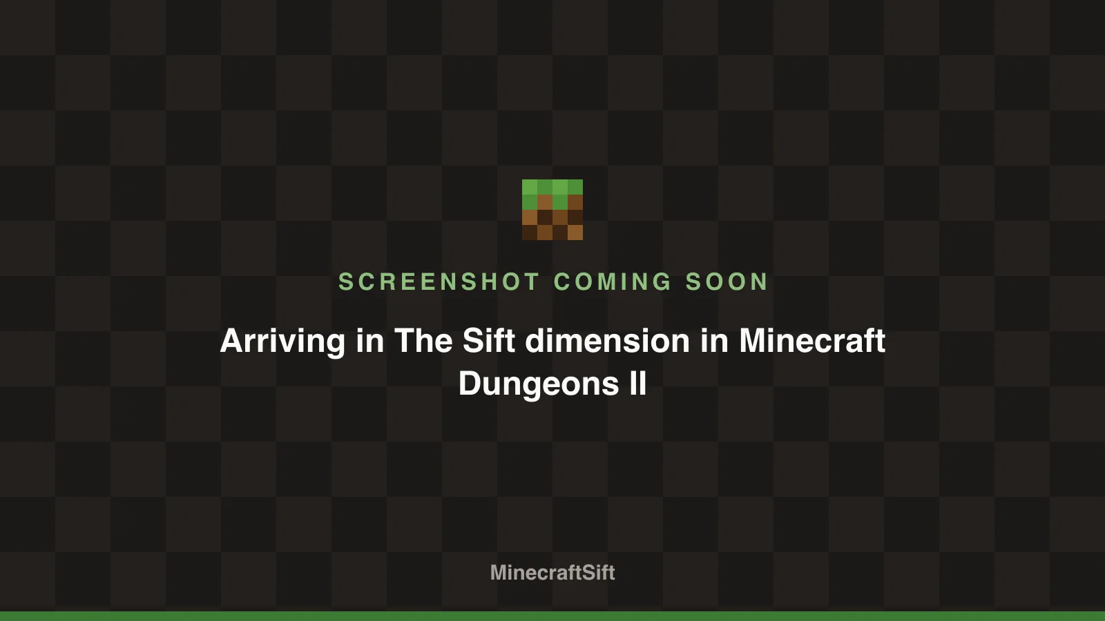 Arriving in The Sift dimension in Minecraft Dungeons II