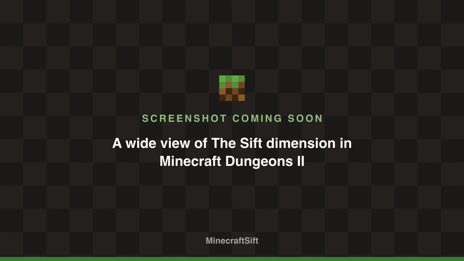 A wide view of The Sift dimension in Minecraft Dungeons II