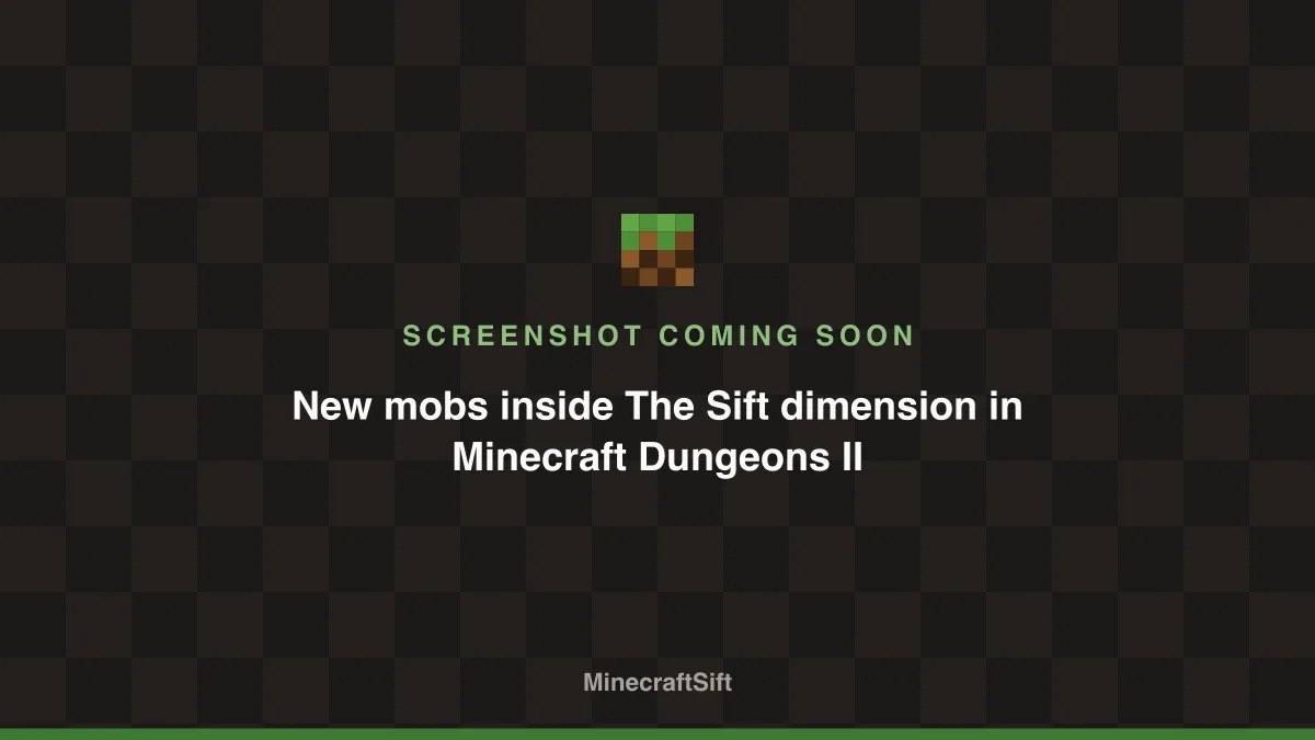 New mobs inside The Sift dimension in Minecraft Dungeons II